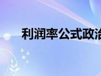利潤率公式政治經(jīng)濟學（利潤率公式）
