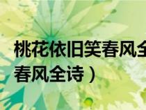 桃花依舊笑春風(fēng)全詩(shī)是什么意思(桃花依舊笑春風(fēng)全詩(shī)) 桃花依舊笑春風(fēng)全詩(shī)是什么意思(桃花依舊笑春風(fēng)全詩(shī))