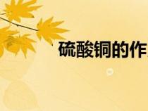 硫酸銅的作用與功效（硫酸銅）