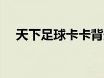 天下足球卡卡背景音樂（天下足球卡卡）