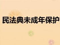 民法典未成年保護(hù)法（關(guān)于未成年人的法律）