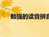 勉強的讀音拼音怎么寫（勉強的讀音）
