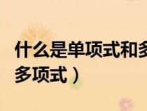 什么是單項(xiàng)式和多項(xiàng)式舉例(什么是單項(xiàng)式和多項(xiàng)式) 什么是單項(xiàng)式和多項(xiàng)式舉例(什么是單項(xiàng)式和多項(xiàng)式)