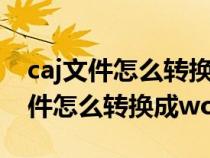 caj文件怎么轉換成word文檔要錢嗎（caj文件怎么轉換成word）