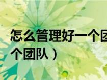 怎么管理好一個(gè)團(tuán)隊(duì)的執(zhí)行力(怎么管理好一個(gè)團(tuán)隊(duì)) 怎么管理好一個(gè)團(tuán)隊(duì)的執(zhí)行力(怎么管理好一個(gè)團(tuán)隊(duì))