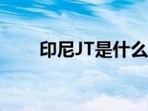 印尼JT是什么金額單位（金額單位）