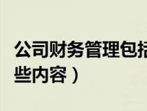 公司財務管理包括哪些內(nèi)容（財務管理包括哪些內(nèi)容）