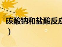 碳酸鈉和鹽酸反應(yīng)方程式（碳酸鈉和鹽酸反應(yīng)）