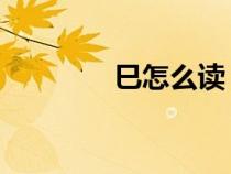 巳怎么讀 拼音（巳怎么讀）