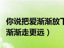你說把愛漸漸放下才能走遠（你說把愛放下會漸漸走更遠）
