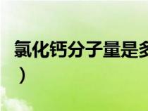 氯化鈣分子量是多少（氯化鈣的相對分子質(zhì)量）