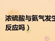 濃硫酸與氨氣發(fā)生什么反應（濃硫酸與氨氣能反應嗎）