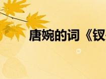 唐婉的詞《釵頭鳳》（釵頭鳳賞析）