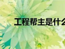 工程幫主是什么意思（工程幫怎么樣）