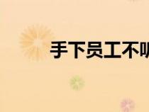手下員工不聽(tīng)指揮怎么辦（手下）