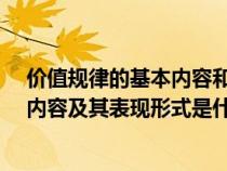價值規(guī)律的基本內(nèi)容和表現(xiàn)形式是什么?(價值規(guī)律的基本內(nèi)容及其表現(xiàn)形式是什么) 價值規(guī)律的基本內(nèi)容和表現(xiàn)形式是什么?(價值規(guī)律的基本內(nèi)容及其表現(xiàn)形式是什么)