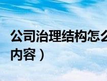 公司治理結(jié)構(gòu)怎么寫(公司治理結(jié)構(gòu)包括哪些內(nèi)容) 公司治理結(jié)構(gòu)怎么寫(公司治理結(jié)構(gòu)包括哪些內(nèi)容)