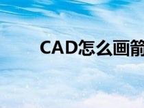 CAD怎么畫箭頭（cad怎么畫箭頭）
