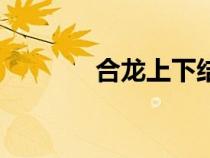 合龍上下結構怎么讀（合龍）