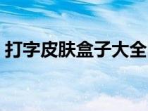 打字皮膚盒子大全圖片（打字皮膚盒子大全）