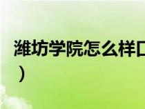 濰坊學(xué)院怎么樣口碑好不好（濰坊學(xué)院怎么樣）