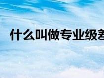 什么叫做專業(yè)級差（專業(yè)級差是什么意思）
