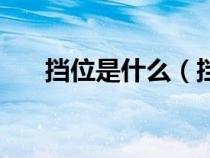 擋位是什么（擋位與檔位哪一個(gè)正確）