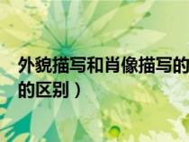 外貌描寫和肖像描寫的區(qū)別舉例說明（外貌描寫和肖像描寫的區(qū)別）