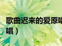 歌曲遲來的愛原唱播放視頻（歌曲遲來的愛原唱）