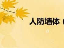 人防墻體（人防墻體是什么）
