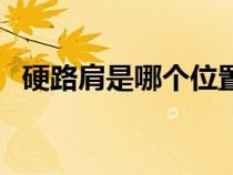 硬路肩是哪個(gè)位置圖片（路肩是什么意思）