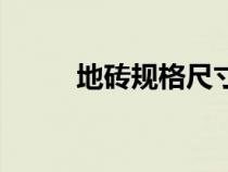 地磚規(guī)格尺寸有哪些（地磚規(guī)格）
