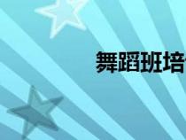舞蹈班培訓(xùn)機構(gòu)（舞蹈班）