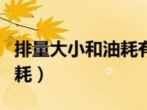 排量大小和油耗有關(guān)系嗎（汽車排量大小與油耗）