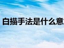 白描手法是什么意思詩歌(白描手法是什么) 白描手法是什么意思詩歌(白描手法是什么)