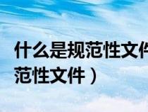 什么是規(guī)范性文件備案審查合法率（什么是規(guī)范性文件）