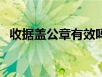 收據(jù)蓋公章有效嗎（收據(jù)蓋公章是否有效）