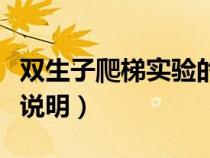 雙生子爬梯實(shí)驗(yàn)的教育啟示(雙生子爬梯實(shí)驗(yàn)說明) 雙生子爬梯實(shí)驗(yàn)的教育啟示(雙生子爬梯實(shí)驗(yàn)說明)