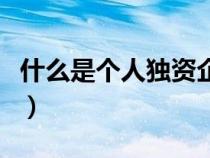 什么是個人獨資企業(yè)法（什么是個人獨資企業(yè)）