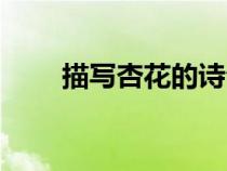 描寫杏花的詩句(描寫桃花的詩句) 描寫杏花的詩句(描寫桃花的詩句)