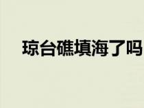 瓊臺礁填海了嗎（瓊臺礁填海最新消息）