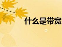 什么是帶寬不足（什么是帶寬）