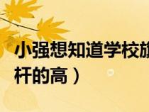 小強(qiáng)想知道學(xué)校旗桿的高（小明想知道學(xué)校旗桿的高）