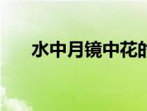 水中月鏡中花的意思是什么（水中月）