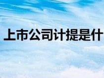 上市公司計(jì)提是什么意思（計(jì)提是什么意思）