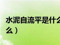水泥自流平是什么裝修風(fēng)格（水泥自流平是什么）