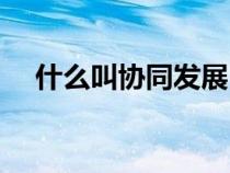 什么叫協(xié)同發(fā)展(協(xié)同發(fā)展是什么意思) 什么叫協(xié)同發(fā)展(協(xié)同發(fā)展是什么意思)