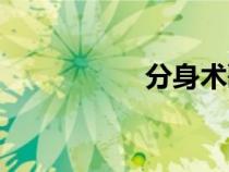 分身術(shù)歌詞（分身術(shù)）