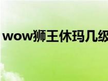 wow獅王休瑪幾級(jí)可以抓?（wow獅王休瑪）