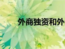 外商獨資和外企的區(qū)別（外商獨資）